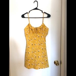 Yellow floral sundress